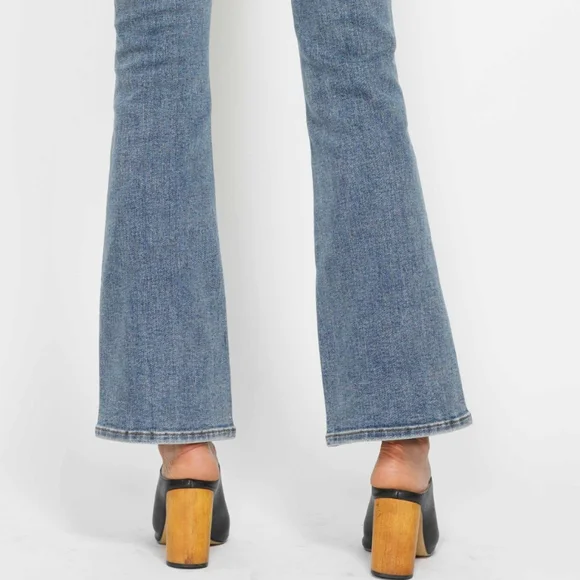 Judy Blue Tummy Control High-Rise Slim Bootcut Regular Inseam Jeans Denim Pants - Picture 12 of 16